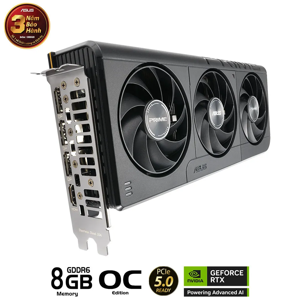 VGA ASUS Prime RTX 5050 8GB GDDR6 OC Edition (PRIME-RTX5050-O8G) - Ảnh 2