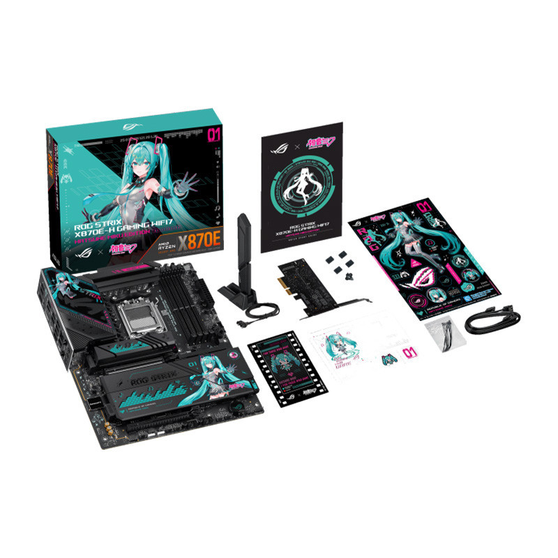 Mainboard ASUS ROG STRIX X870E-H GAMING WIFI 7 Hatsune Miku Edition - Ảnh 6