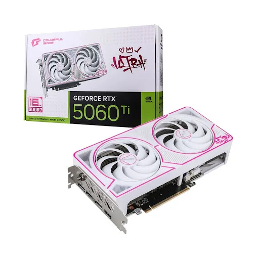 VGA COLORFUL GEFORCE RTX 5060 Ti ULTRA W DUO OC 16GB-V (GDDR7, 128-bit, HDMI +DP, 1x8-pin)