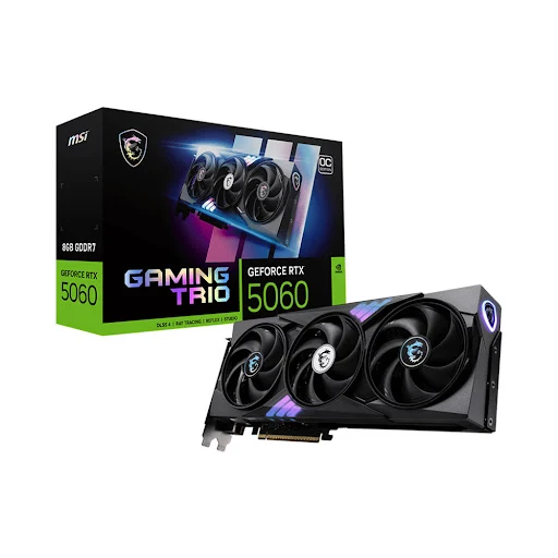 Card màn hình MSI GeForce RTX 5060 8GB GDDR7 GAMING TRIO OC