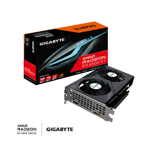 VGA Gigabyte Radeon™ RX 6500 XT EAGLE 4G (GV-R65XTEAGLE-4GD)