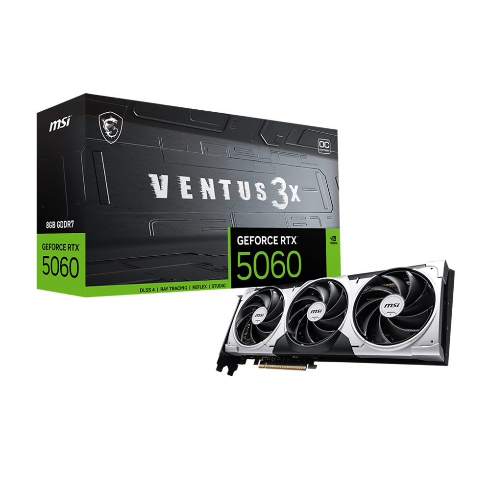 Card Màn Hình MSI GeForce RTX 5060 8G Ventus 3X OC
