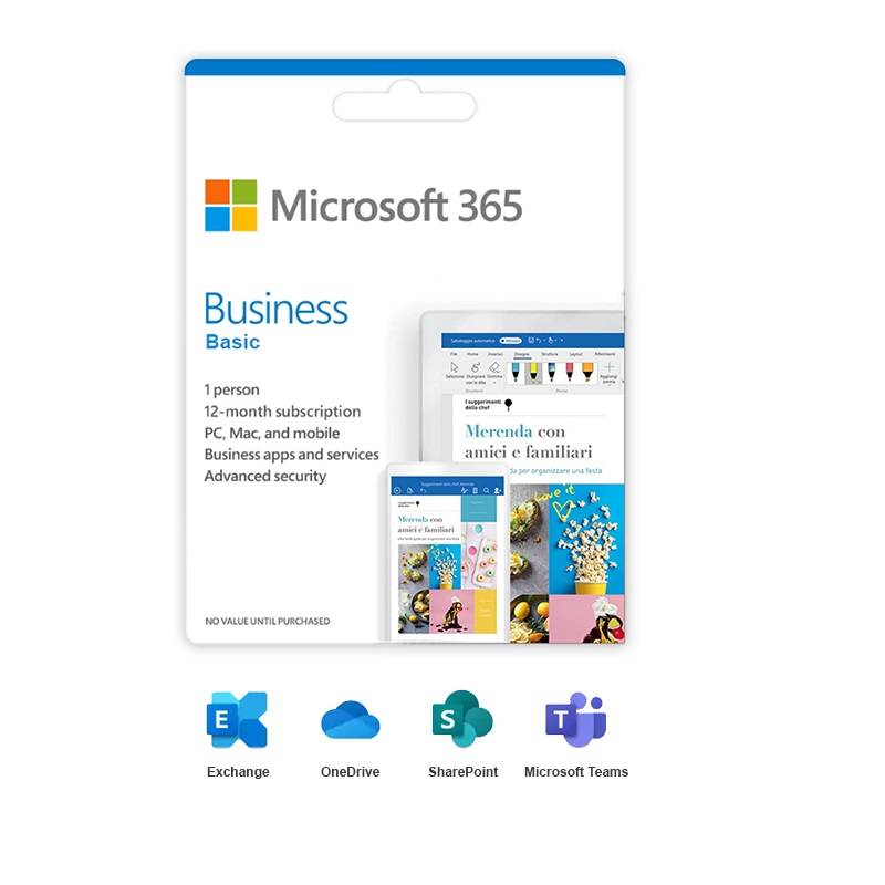 Phần mềm Office Microsoft 365 Business Basic (No Team) (1 User/ 12 tháng)