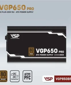 Bộ Nguồn Máy Tính VSP VGP650BRU PRO (650W / 80 Plus Bronze 230V EU / DC to DC / Tụ Nhật)