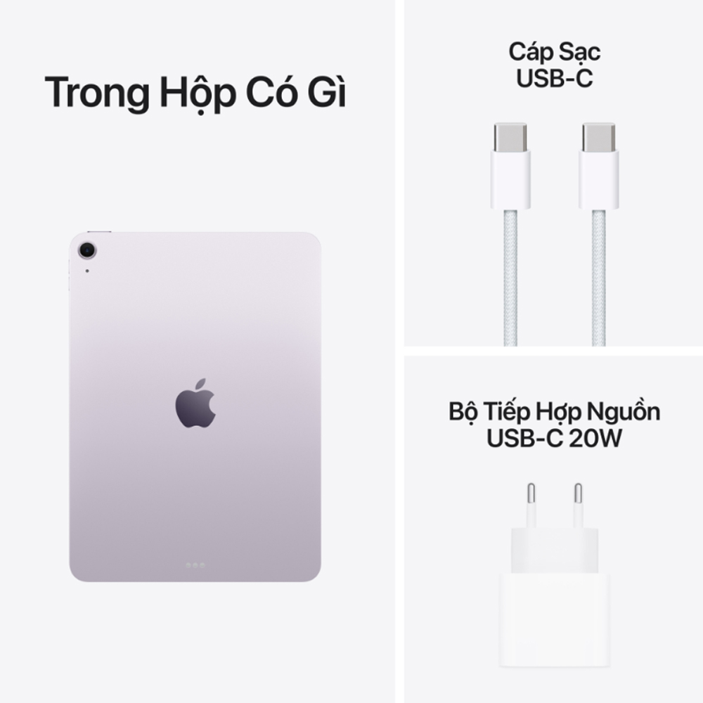 Máy tính bảng Apple IPad Air M4 11 inch Wifi (12Gb/ 128Gb/ Purple) - Ảnh 2