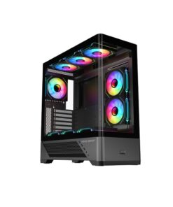 Vỏ case KENOO KENOO ESPORT AKC300 - Đen (eATX/0 fan)