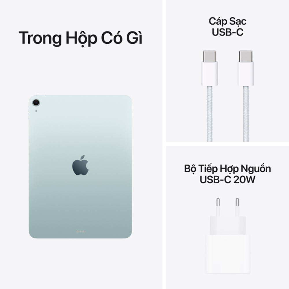Máy tính bảng Apple IPad Air M4 11 inch Wifi (12Gb/ 128Gb/ Blue) - Ảnh 3