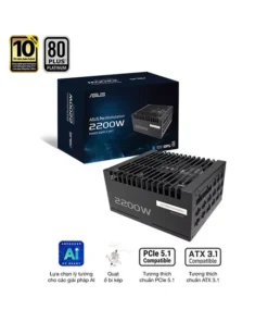 Nguồn ASUS PRO WORKSTATION 2200P - 2200W (80+ Platinum/ATX3.1/Full Modular)