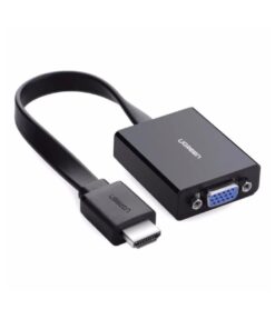 Cáp chuyển đổi từ HDMI sang VGA dẹt có Audio Ugreen 40248