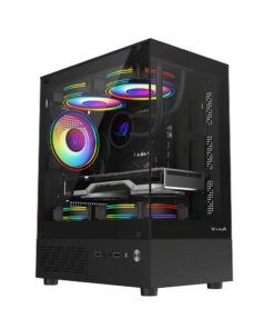 Vỏ Case VITRA ATLANTIS X6 Lite Black (MATX/Màu Đen/Rad 240)