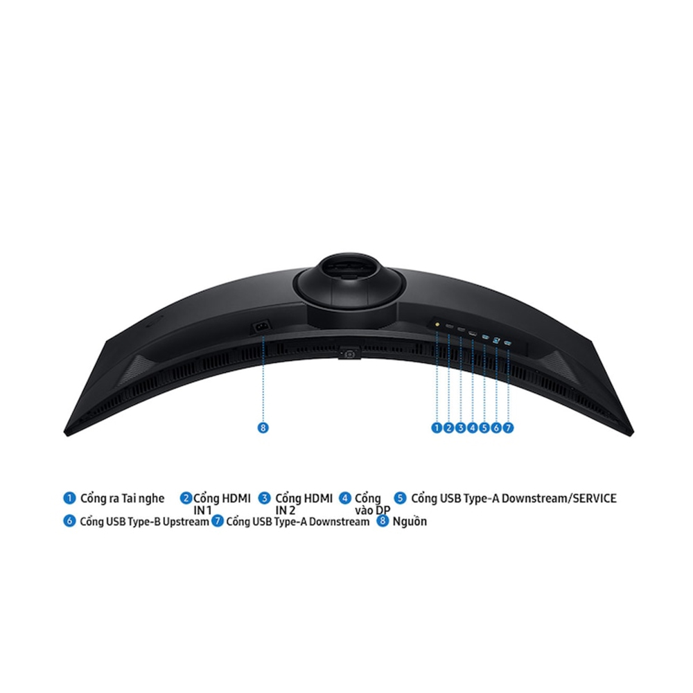 Màn hình gaming Samsung Odyssey G9 LS49FG912EEXXV (49Inch/ DQHD (5120x1440)/ 1ms/ 144Hz/ 350cd/m2/ VA) - Ảnh 4