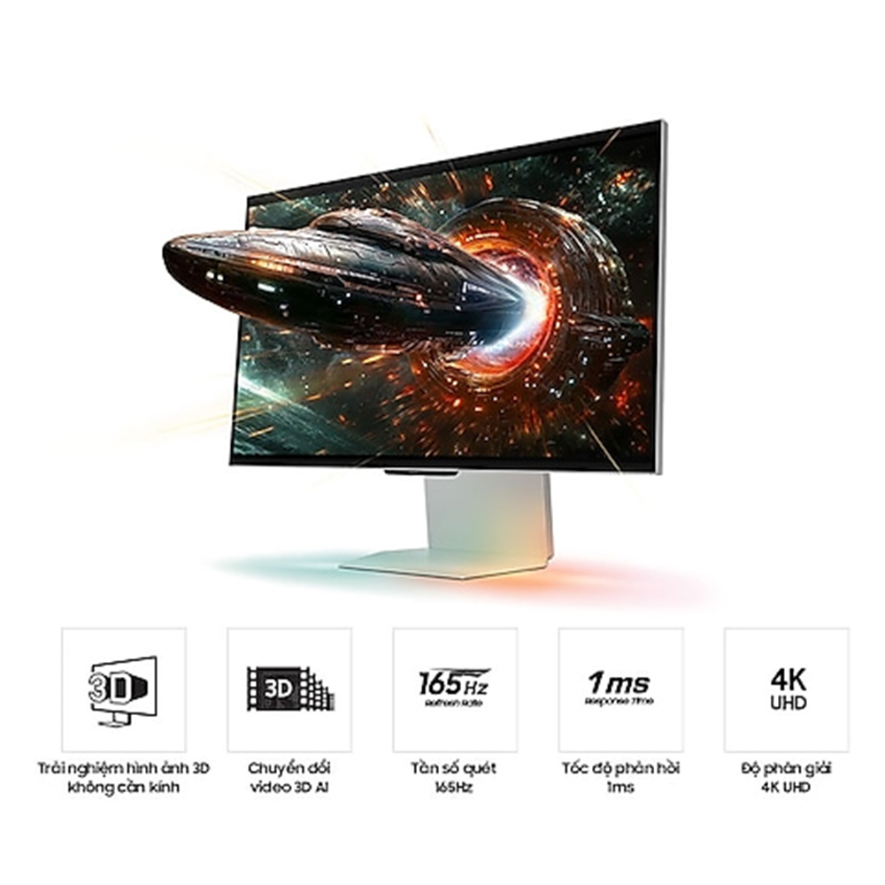 Màn hình gaming Samsung Odyssey 3D G90XF LS27FG900XEXXV (27Inch/ 4K/ 1ms/ 165Hz/ IPS/ Tích hợp loa)