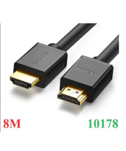 Cáp dữ liệu VIDEO HDMI  1.4 đồng 100%, 19+1 màu đen truyền âm thanh hình ảnh dài 8M Ugreen ( 10178)