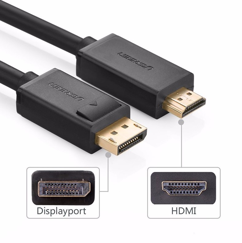 Cáp chuyển đổi Ugreen DisplayPort to HDMI 5m (UG-10204)