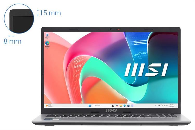 Laptop MSI Modern 15 F13MG 667VN_16G (Intel Core i5-1334U | 16GB | 512GB | Intel Graphics | 15.6 inch FHD | Win 11 | Bạc) - Ảnh 3