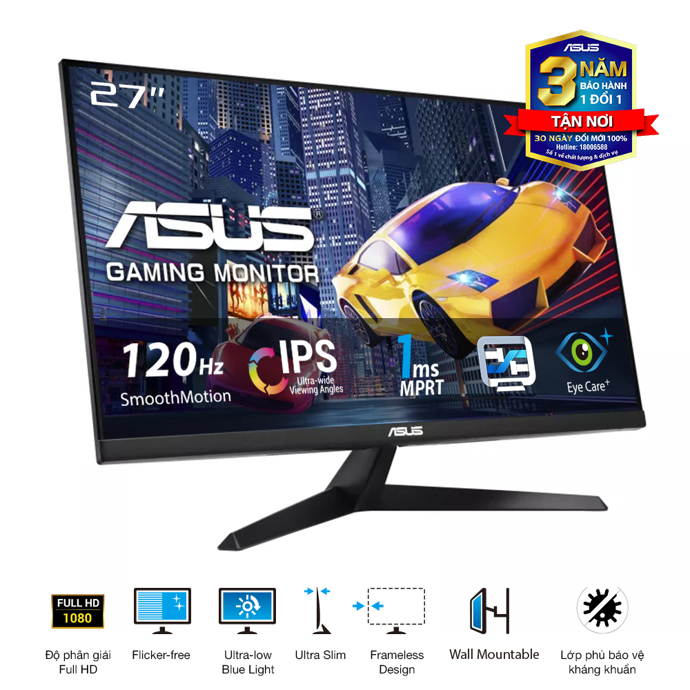 Màn Hình ASUS VY279HGR (27 inch - IPS - FHD - 120Hz - 1ms) - Ảnh 4