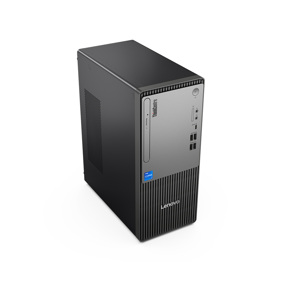 Máy tính để bàn đồng bộ Lenovo ThinkCentre Neo 50T Gen 5 12UB0000VA (Intel Core i3-14100 | 8GB | 256GB | Intel UHD | WL/BT | KB/M | NoOS | 1Y Pre | Đen)