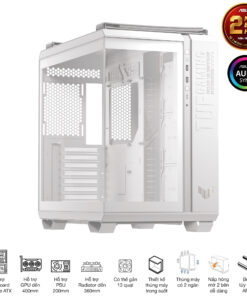 Vỏ Case Asus TUF GAMING GT502 HORIZON WHITE(ATX/Mid tower)
