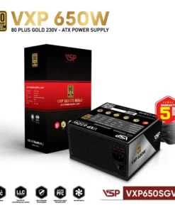 Bộ Nguồn Máy Tính VSP VXP650SGVN (650W / 80 Plus Gold / Straight Line / Tụ Nhật)