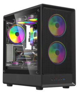 Vỏ case KENOO ESPORT M362 - Đen (mATX / 0 fan)