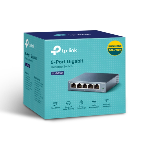 Switch TP-Link TL-SG105 (Gigabit (1000Mbps)/ 5 Cổng/ Vỏ Thép) - Ảnh 2