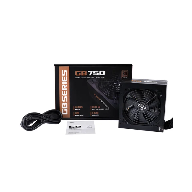 Nguồn máy tính AIGO Bronze GB750 - 750w (80 Plus Bronze/Màu Đen)