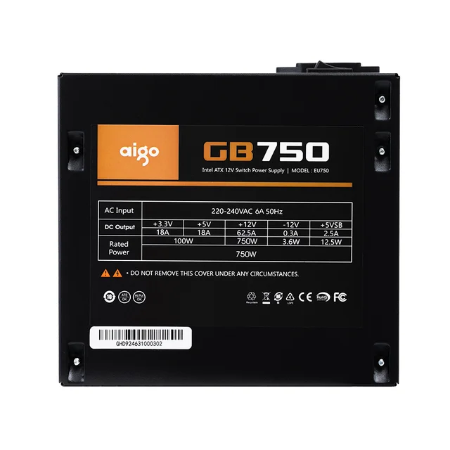 Nguồn máy tính AIGO Bronze GB750 - 750w (80 Plus Bronze/Màu Đen) - Ảnh 4
