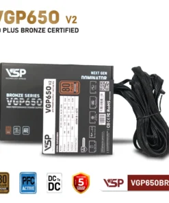 Bộ Nguồn Máy Tính VSP VGP650BRN V2 (650W / 80 Plus Bronze / Full Range / Tụ Nhật)