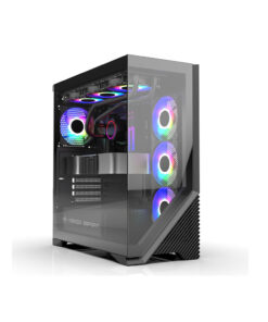 Vỏ Case Máy Tính KENOO ESPORT FK800 (Case Bể Cá, Màu Đen, ATX)