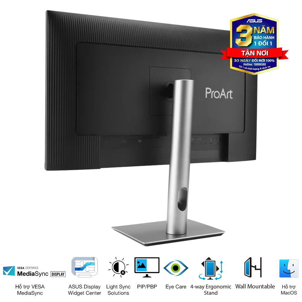 Màn Hình Đồ Họa ASUS ProArt PA278QGV (27 inch - IPS - 2K - 120Hz - 5ms - Speaker) - Ảnh 3