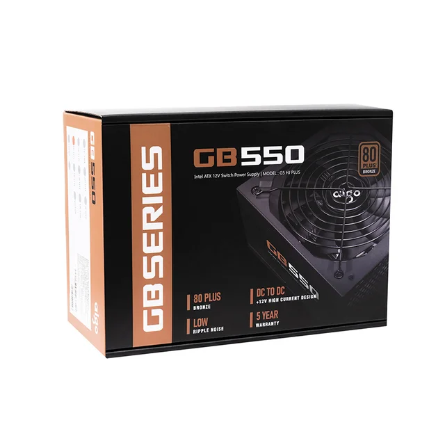 Nguồn máy tính AIGO GB550 - 550W (80 Plus Bronze/Màu Đen) - Ảnh 5