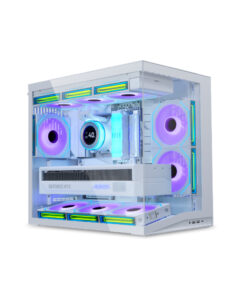 Vỏ case Lian Li O11D mini V2 Flow White ( Sẵn 5 FAN)