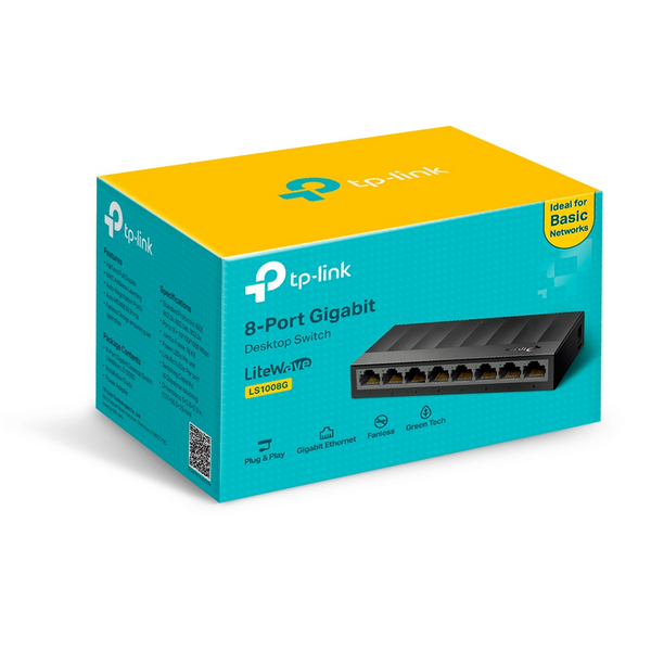 Switch TP-Link LS1008G (Gigabit (1000Mbps)/ 8 Cổng/ Vỏ Nhựa) - Ảnh 2
