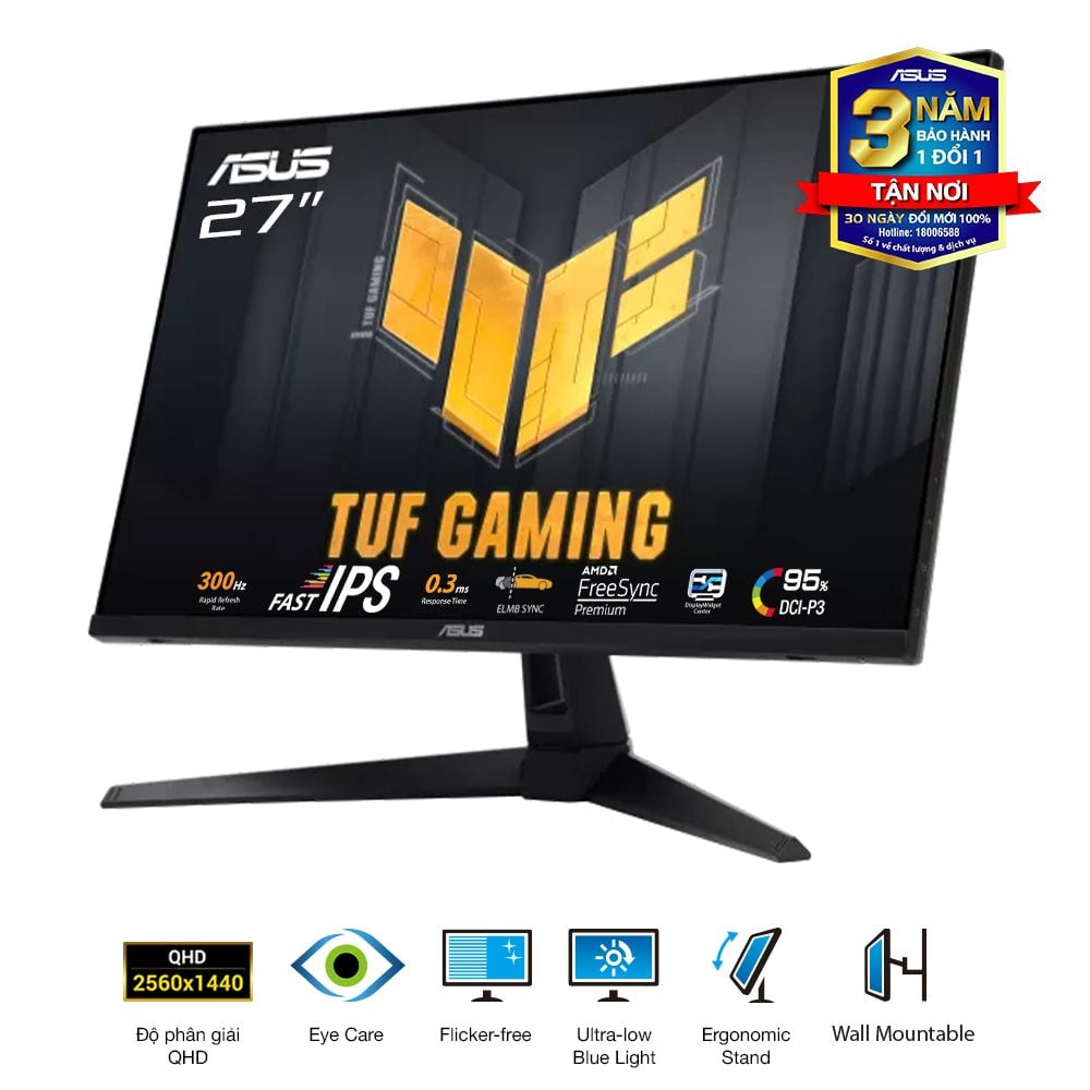 Màn hình ASUS TUF GAMING VG27AQM5A 27" Fast IPS 2K 300Hz chuyên game - Ảnh 3