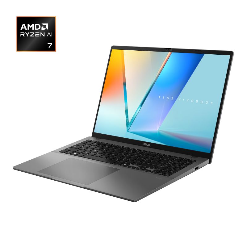 Laptop ASUS Vivobook S16 M3607GA-SH034W (AMD RYZEN AI 7 445 | AMD Radeon | 16 inch WUXGA OLED | 16GB | 512GB | Win 11 | Xám) - Ảnh 2
