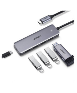 Bộ chia HUB USB 3.0 4 cổng màu xám dài 20cm Ugreen (70336)