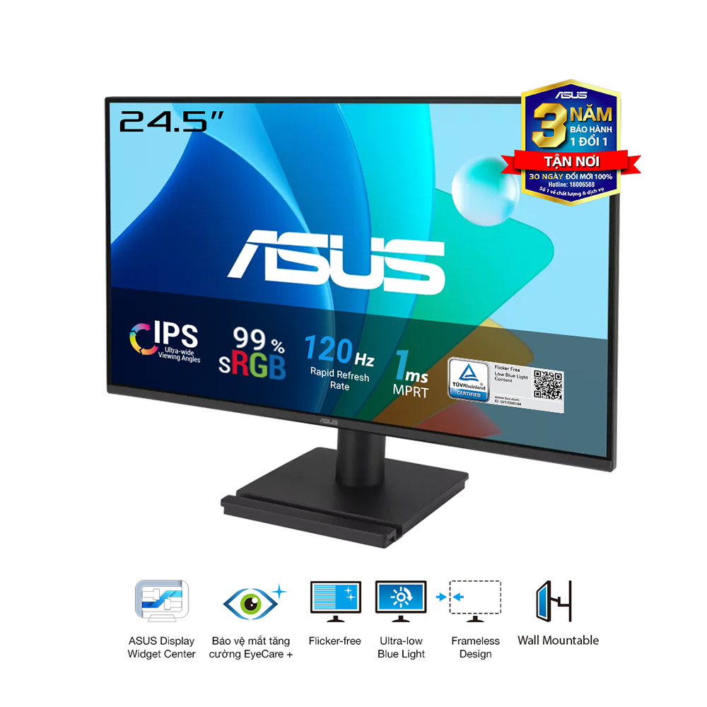 Màn Hình ASUS VA259HGA (24.5 inch - IPS - FHD - 120Hz - 1ms - Speaker ) - Ảnh 2