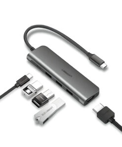 Bộ chuyển đổi USB-C sang 3*USB 3.0+HDMI+3.5mm Ugreen ( 80132)