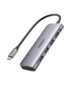 Bộ chuyển đổi USB-C sang 2*USB 3.0+HDMI, SD TF hỗ trợ 4K Ugreen (60383)