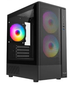 Vỏ Case VITRA Cruise Ax5 Black RGB (mATX/3Fan/Kính Hông Trượt)