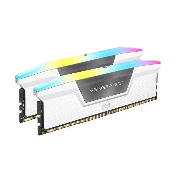 RAM DDR5 CORSAIR VENGEANCE RGB 32GB 6000MHz (2x16GB) C36 WHITE - Ảnh 2