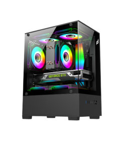 Vỏ Case EDRA ECS1303H Black (mAtx/0 Fan)