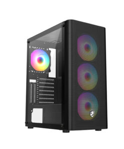 Vỏ Case VITRA SAPHIRA AX15 BLACK (eATX/3Fan RGB)