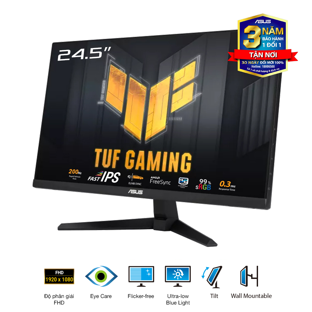 Màn Hình Gaming ASUS TUF Gaming VG259Q5A (24.5 inch - IPS - FHD - 200Hz - 1ms) - Ảnh 2