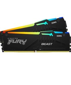 RAM Kingston FURY Beast RGB 16GB (2x8GB) DDR5 5600Mhz (KF556C40BBAK2-16)