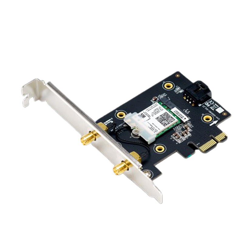 Cạc mạng không dây Asus PCI-E PCE-AX3000 Tray (Chuẩn AX/ AX3000Mbps/ 2 Ăng-ten ngoài/ Bluetooth) - Ảnh 4
