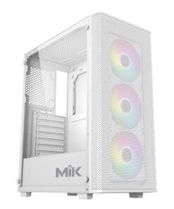 Vỏ Case MIK AION WHITE 3FA (ATX/Mid Tower/Màu Trắng/3Fan ARGB)
