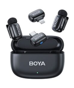 Micro không dây BOYA mini-12 - Màu đen