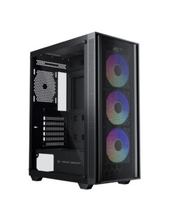 Vỏ case KENOO KENOO ESPORT AFT240 - 3F - Đen (mATX / 3 fan)