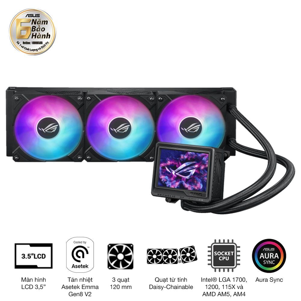 Tản Nhiệt Nước AIO ASUS ROG Ryujin III 360 ARGB Extreme